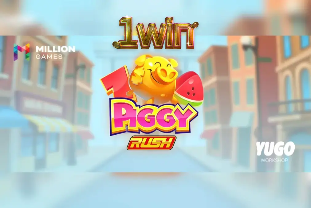 Tampilan visual slot Piggy Rush dengan simbol babi lucu dan koin emas